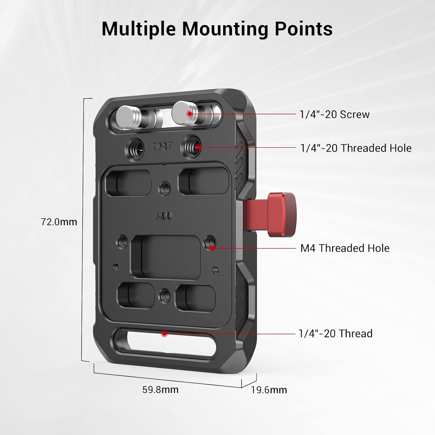 Detalle 2 de SMALLRIG 2987 plaque de batterie 63 g