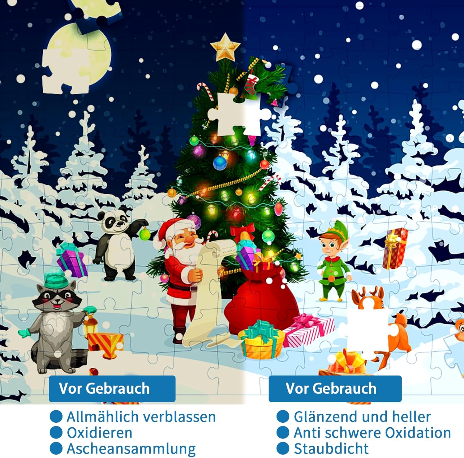 Detalle de Faburo Puzzlekleber 240 ml Transparent – Klebt 1000–2000 Teile sicher fest und ermöglicht Aufhängung