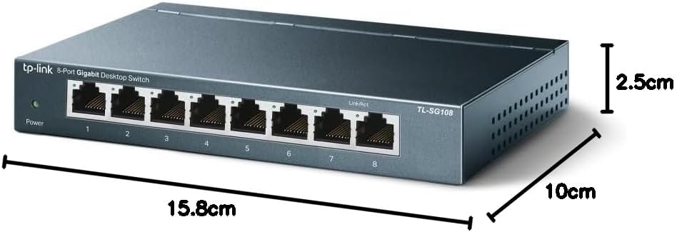 Thumbnail 6 de TP-Link TL-SG108 8ポート ギガビットスイッチングハブ 金属筐体・設定不要