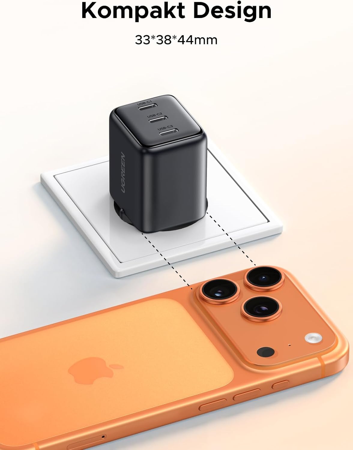 Thumbnail 3 de UGREEN 30W GaN USB C Ladegerät 3 Ports