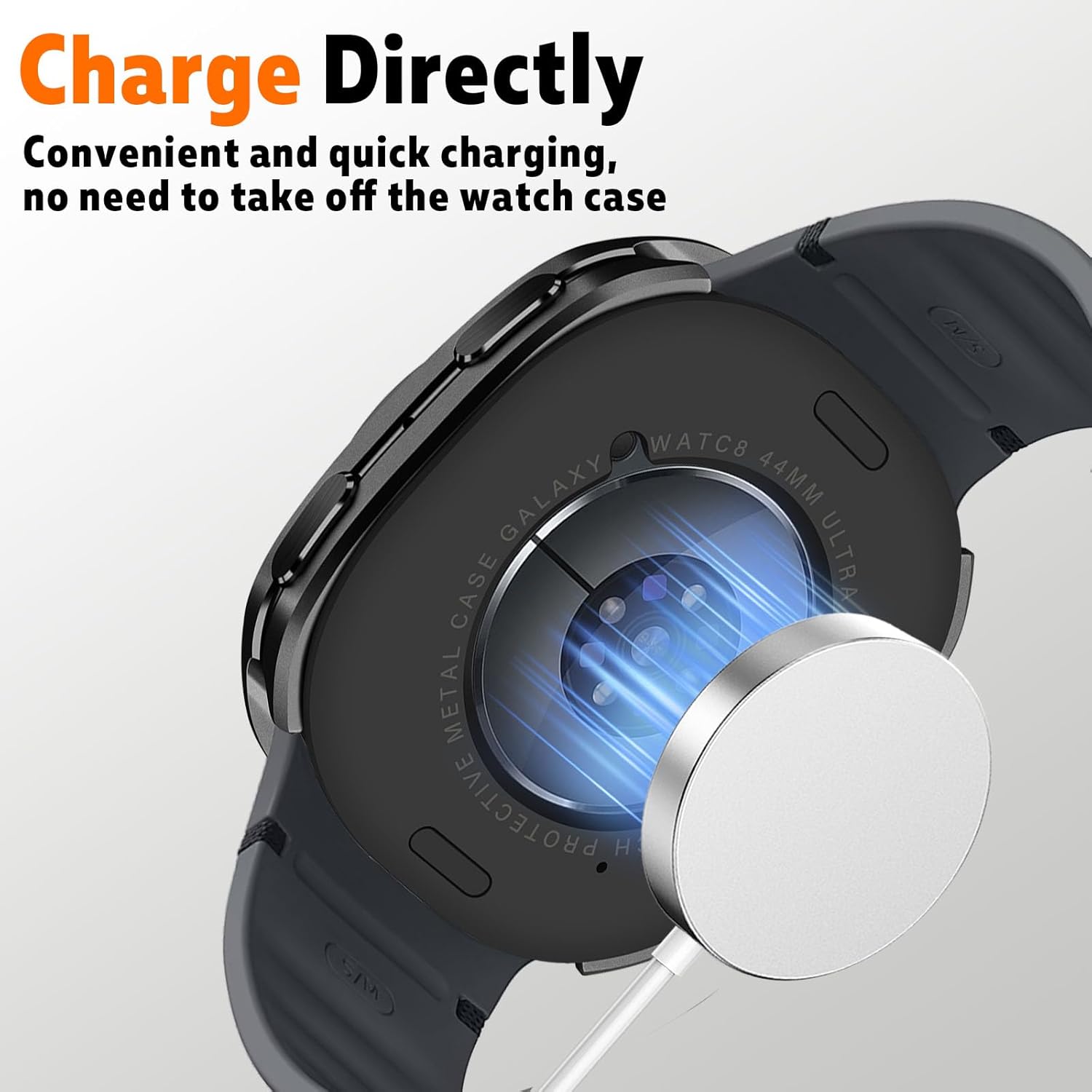 Thumbnail 5 de HITZEE 2 in 1 Metal Case for Samsung Galaxy Watch 8 (44mm) – Rugged protective bumper with back cover
