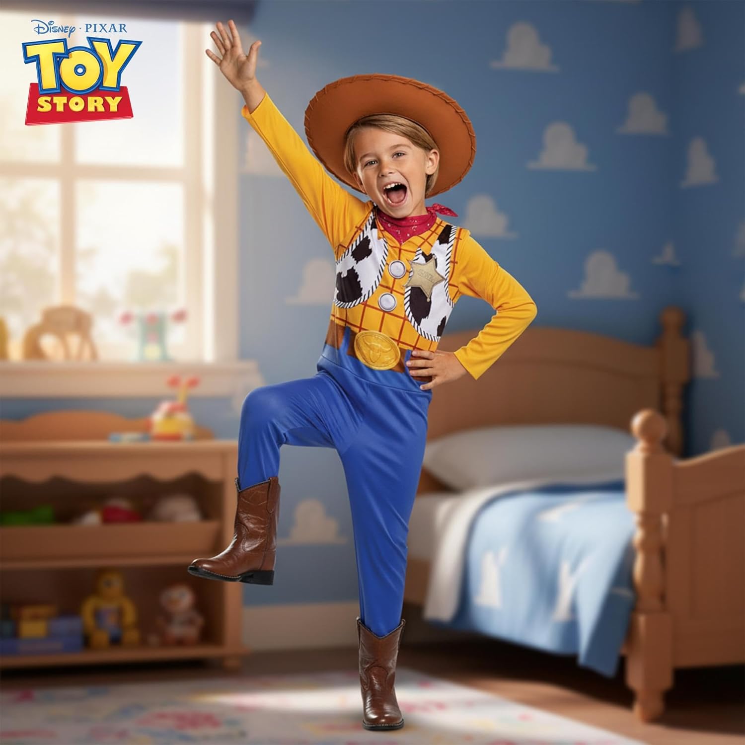 Thumbnail 2 de Disguise Woody Kostüm – Toy Story 4, Größe M (7–8 Jahre), offiziell lizenziert