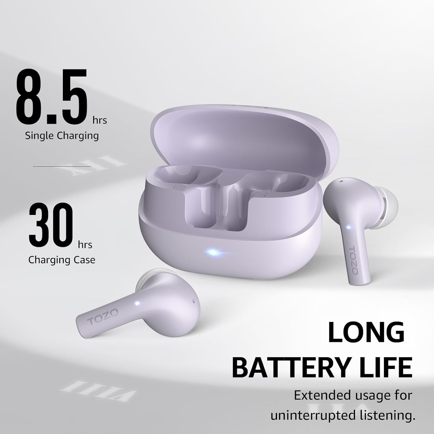 Detalle 1 de TOZO E2 In‑Ear Bluetooth‑Kopfhörer 5.3 mit App‑Steuerung