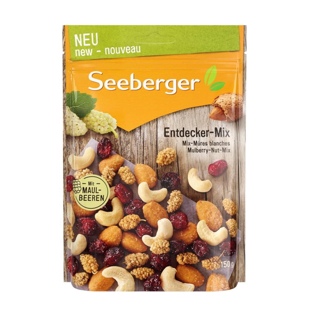 Seeberger Entdecker-Mix: Frucht-Nuss-Mischung 150 g – vegan, glutenfrei, ohne Zuckerzusatz