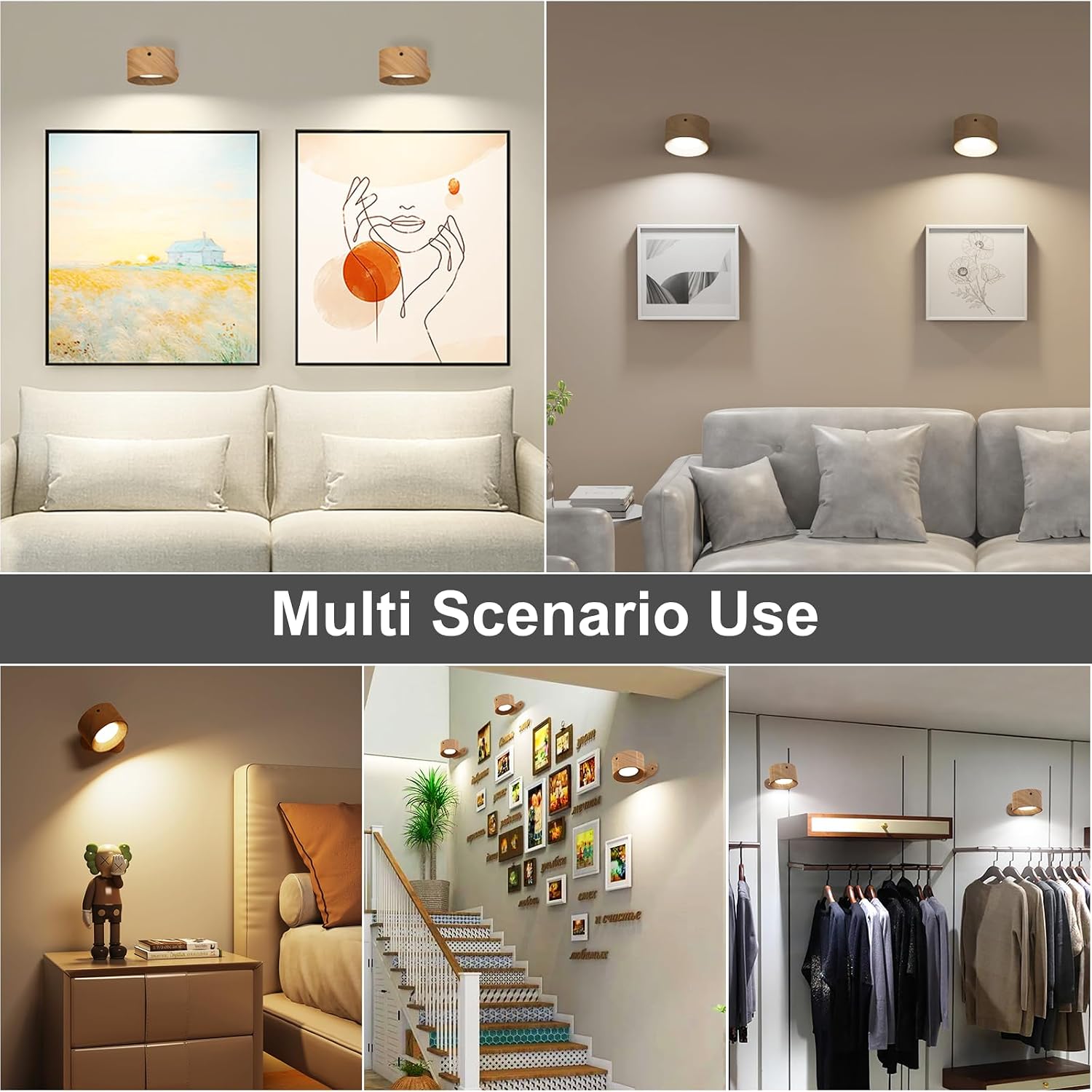 Thumbnail 4 de Feallive LED Wall Light with USB, dimmable 2