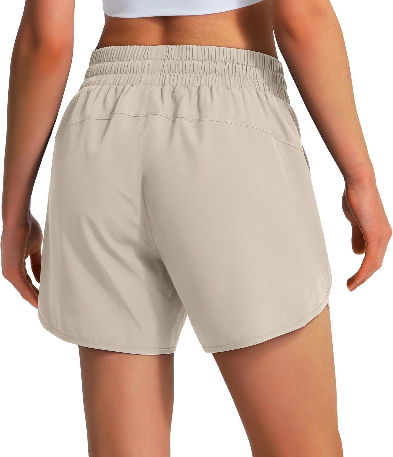 Thumbnail 1 de Ksmien Women's 5–7 Inch Running Shorts with Quick-Dry Fabric and Zip Pockets