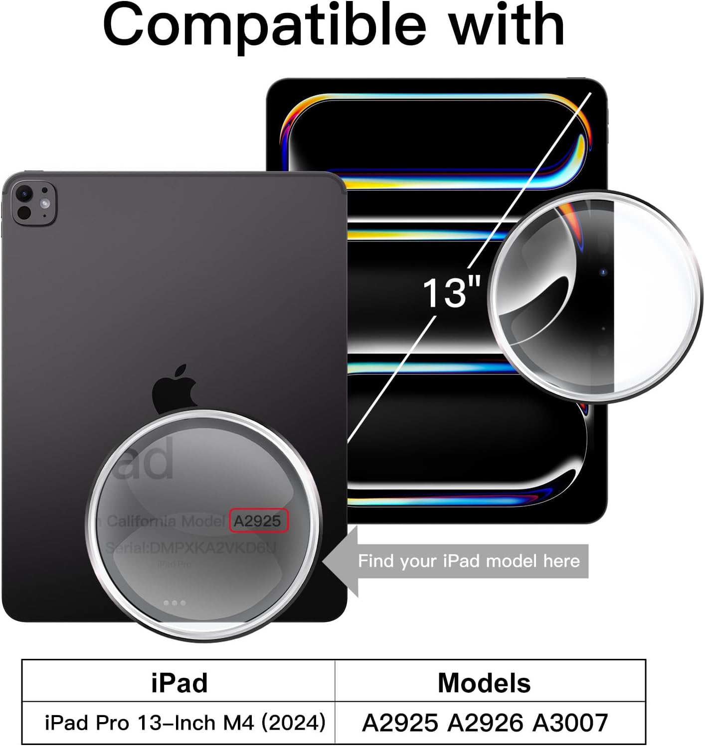 Detalle 2 de JETech Screen Protector iPad Pro 13‑inch 2‑pack