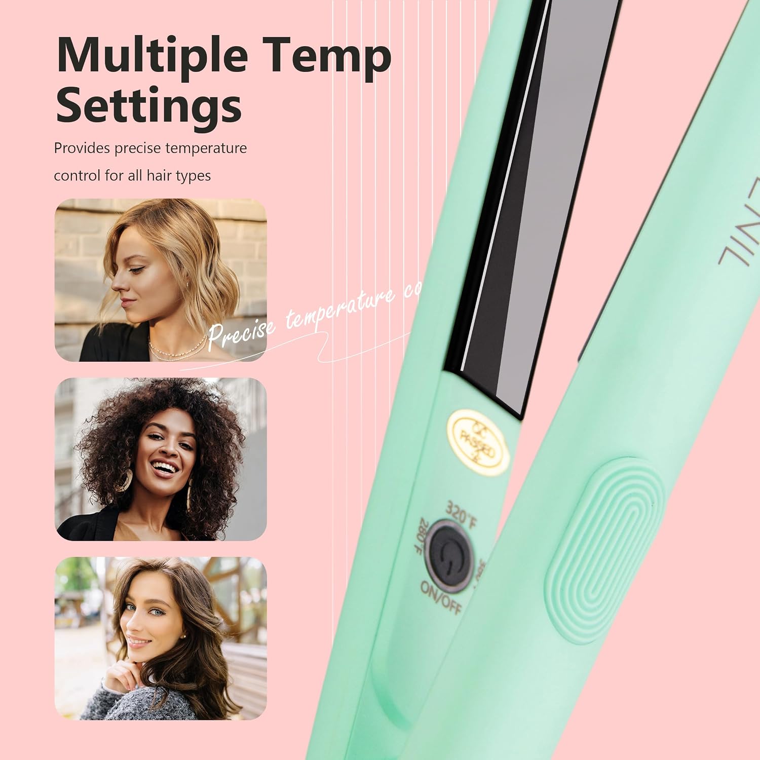 Detalle de ANGENIL Pro Green mini straightener 2 in 1