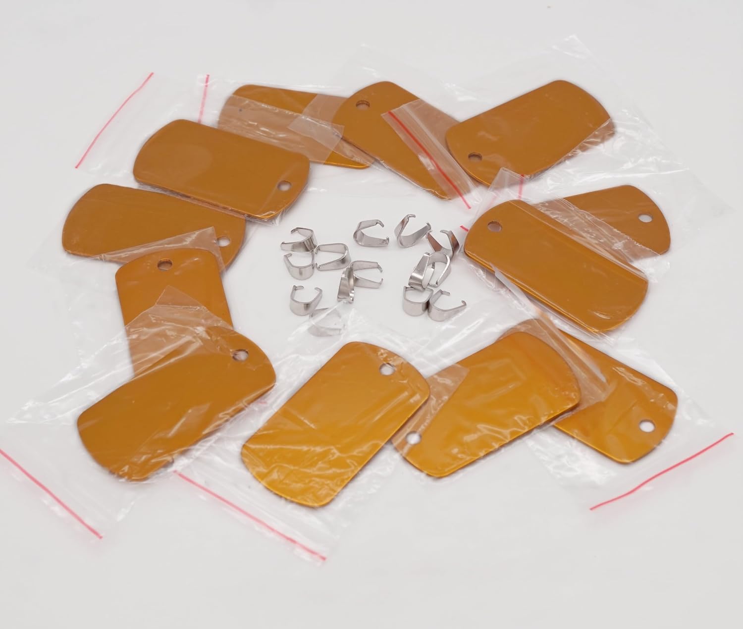 Thumbnail 3 de NanTun Rectangle Aluminium Dog Tags 12-Pack