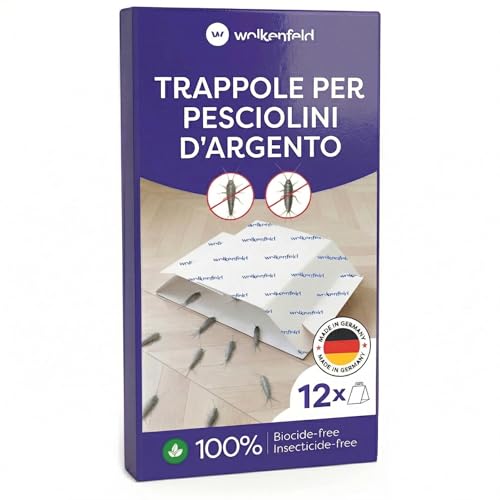 Detalle de Wolkenfeld Trappola Pesciolini D'argento – 12 Fogli Adesivi Naturali, senza Spray né Biocidi