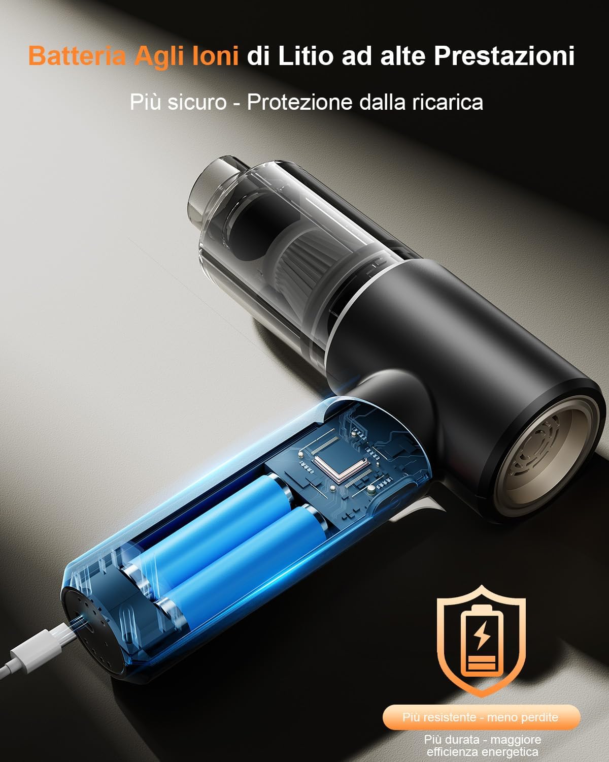 Thumbnail 4 de Aspirapolvere Auto 3 in 1 senza fili 16.000 Pa con motore brushless, aspirazione/soffiatore/pompa del vuoto