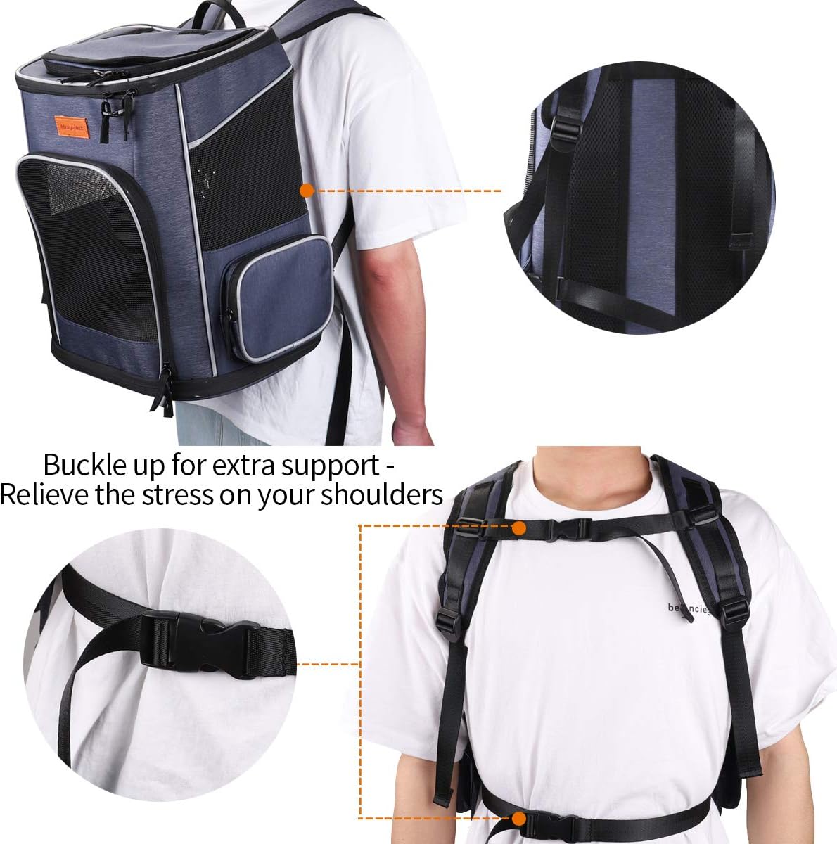 Thumbnail 3 de Morpilot cat backpack dog backpack (foldable) for small pets up to 7 kg