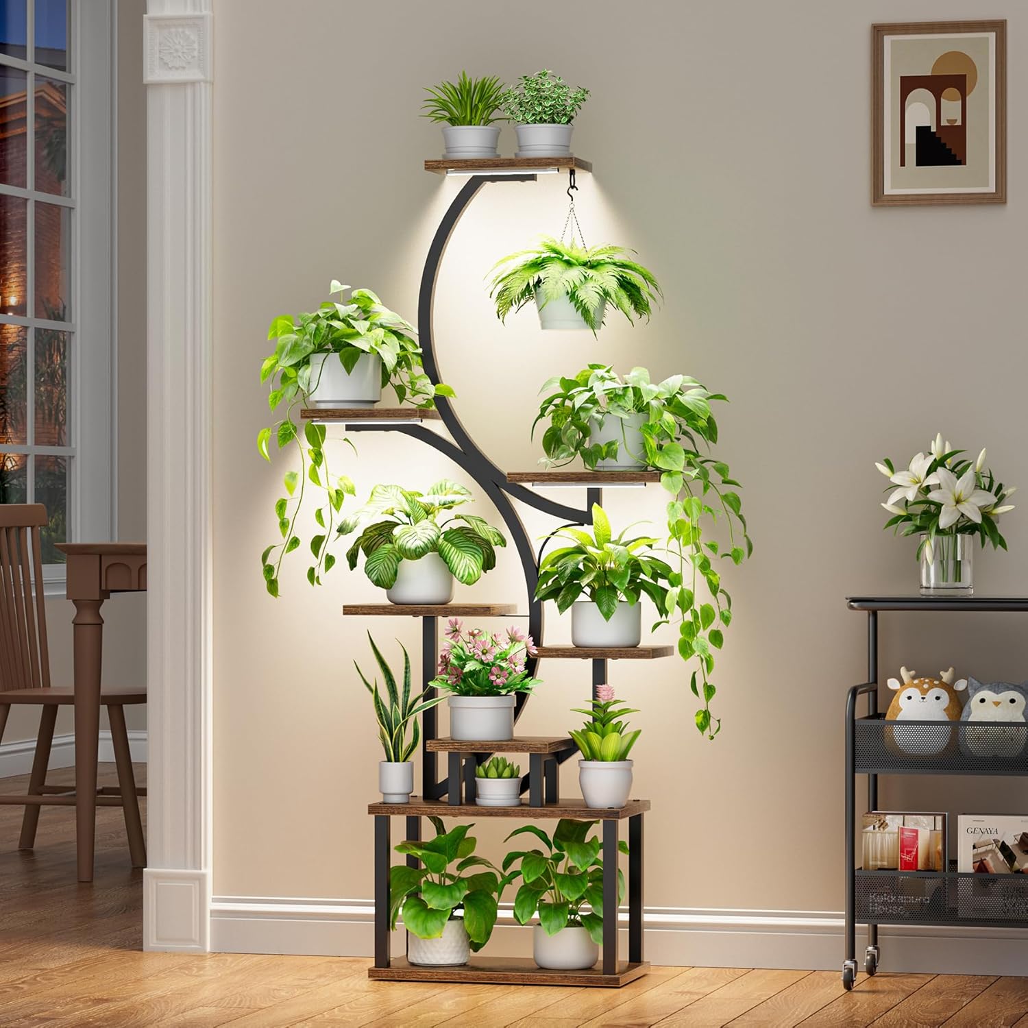 Thumbnail 1 de BACEKOLL 157cm 8‑Tier Plant Stand