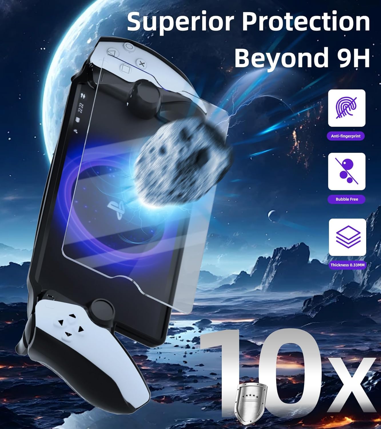 Thumbnail 3 de QUAGGY 3-in-1 Accessory Kit for PlayStation Portal – EVA Carry Case, Silicone Cover with Stand, and 2 Screen Protectors