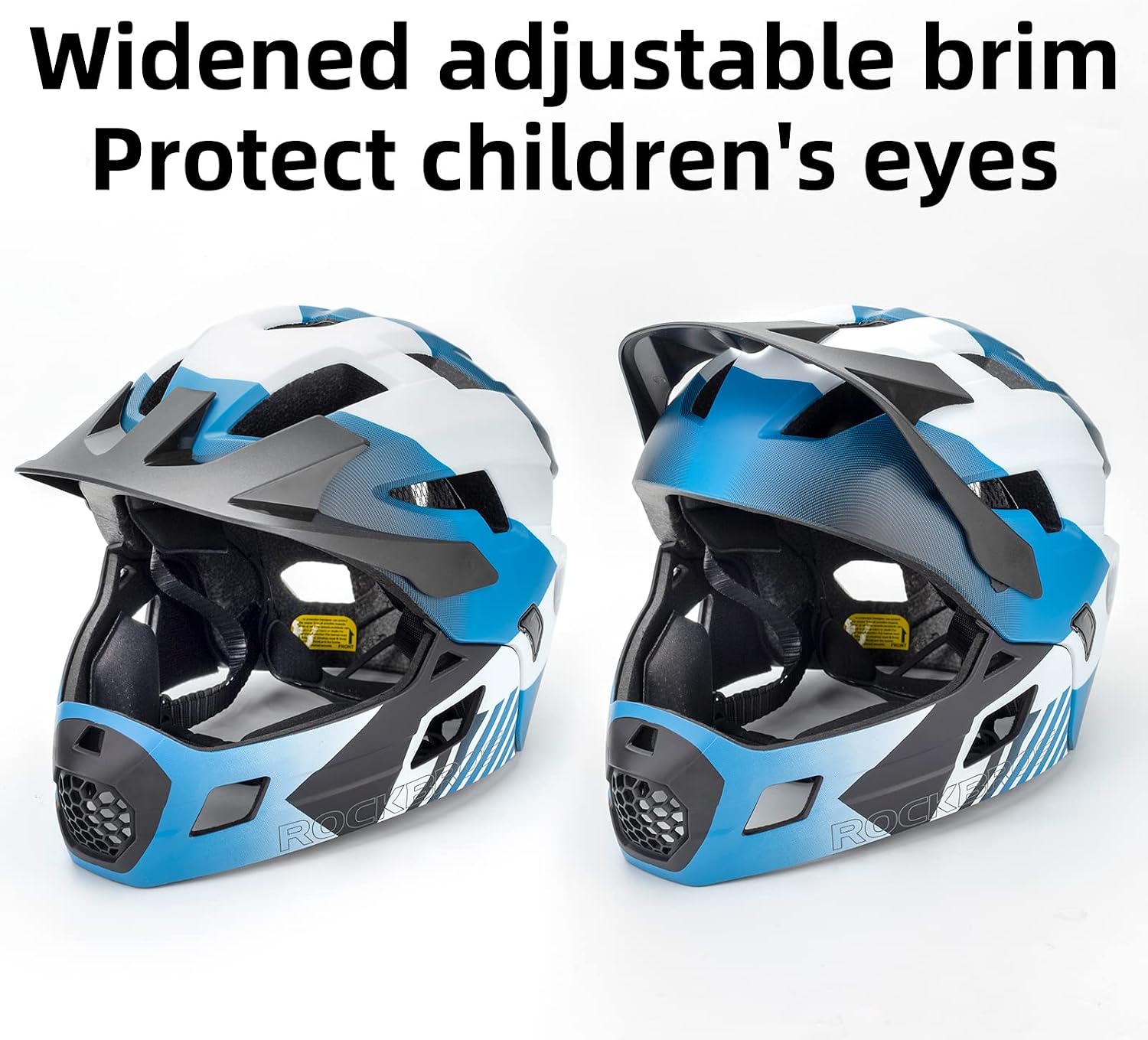 Thumbnail 6 de ROCKBROS Kids Full Face Helmet: Adjustable Switchable Protection for Active Kids
