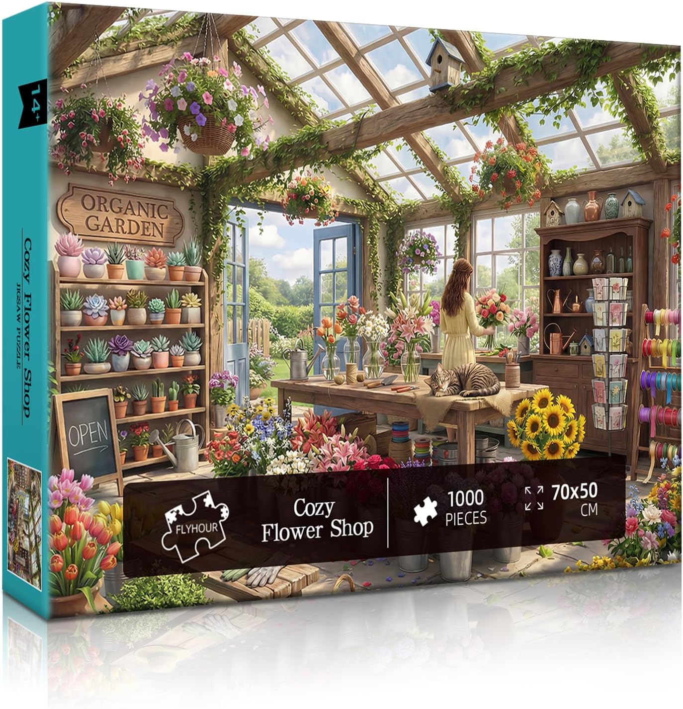 Detalle de Cozy Flower Shop Puzzles for Adults 1000 Pieces