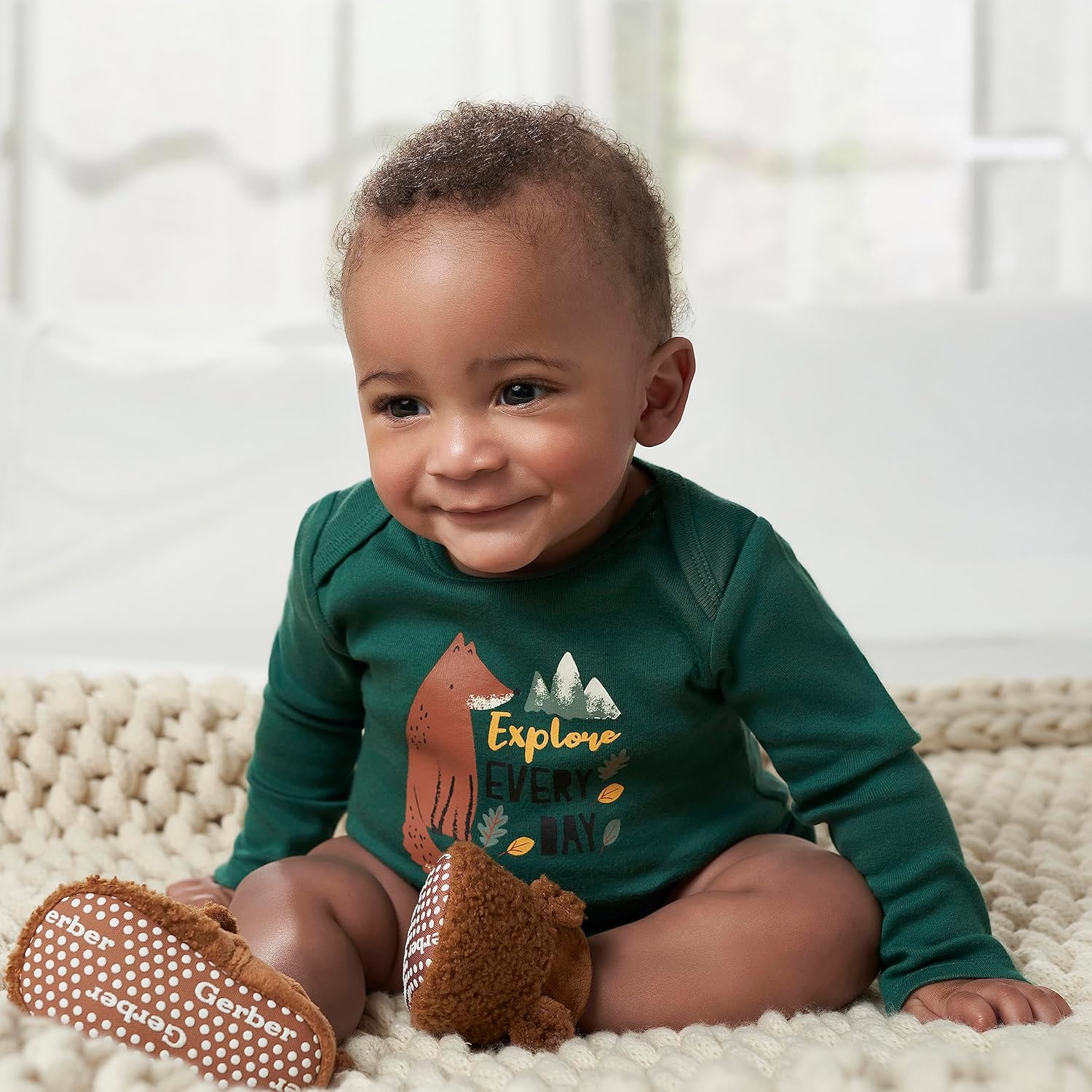 Detalle de Ensemble Gerber de 6 t-Shirts/Body pour BBS et Bambins (Lot de 6) Bébé garçon
