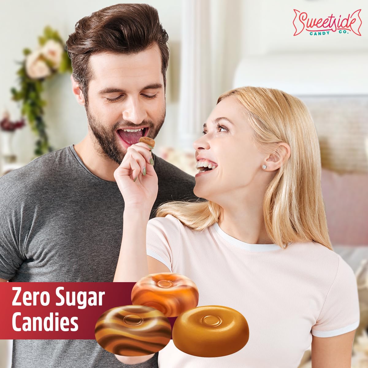 Detalle 1 de Werther's Original Sugar-Free Hard Candy, Assorted Caramel Flavors, 2-Pack