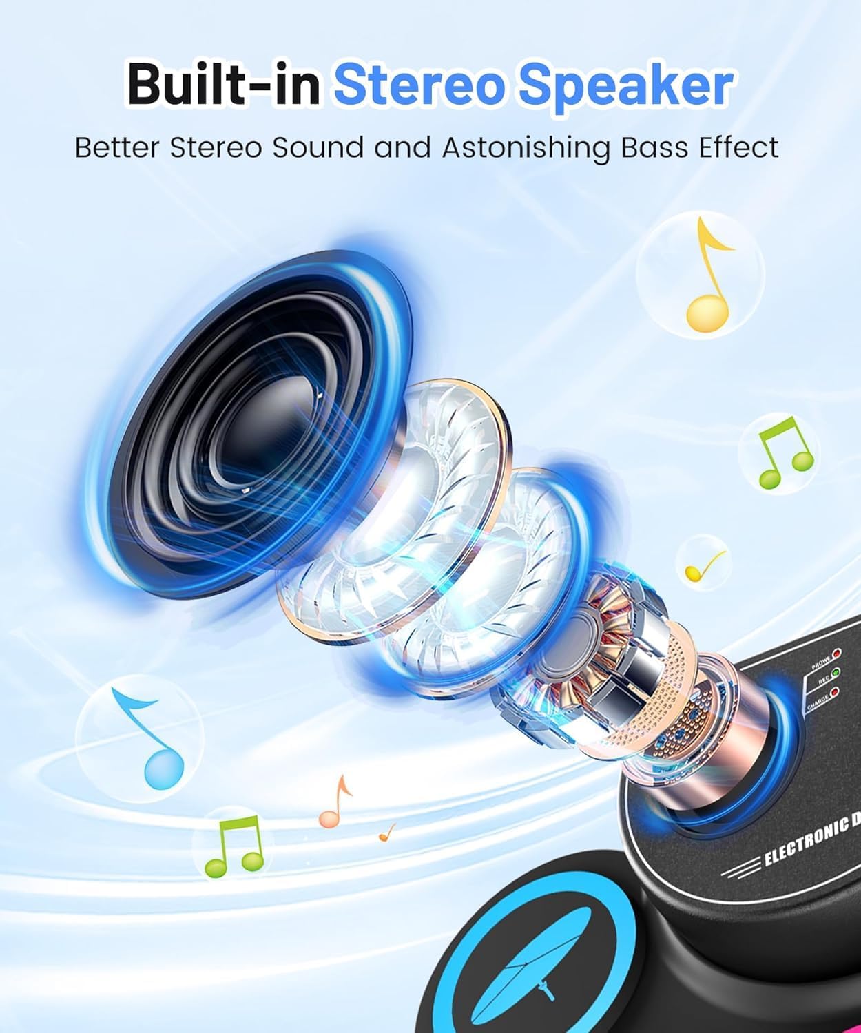 Detalle 2 de Sboet 9-Pad Electronic Drum Set with Headphone Jack, Speaker and Recording