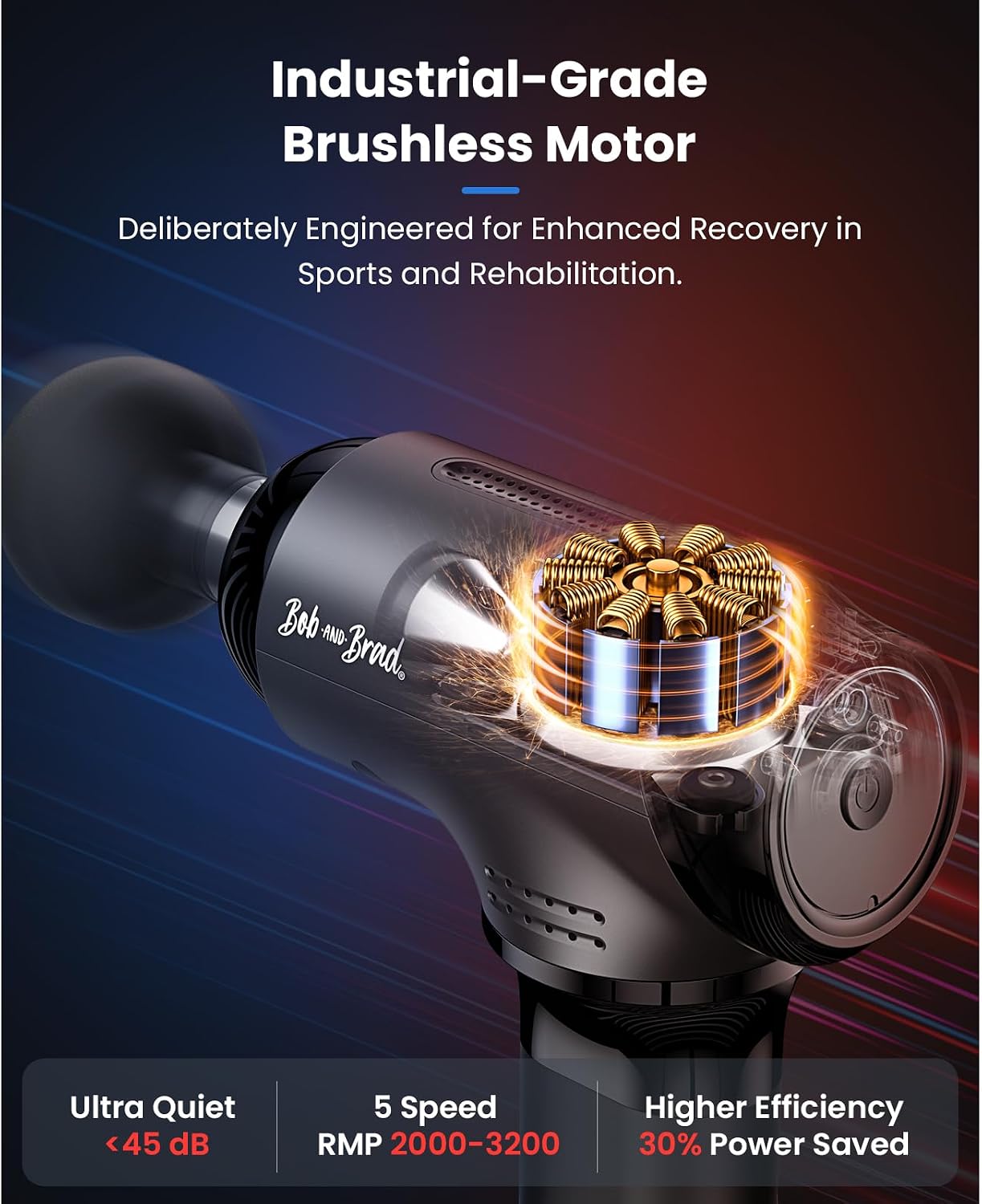 Thumbnail 5 de Bob and Brad T2 Pro 4000mAh deep tissue massage gun