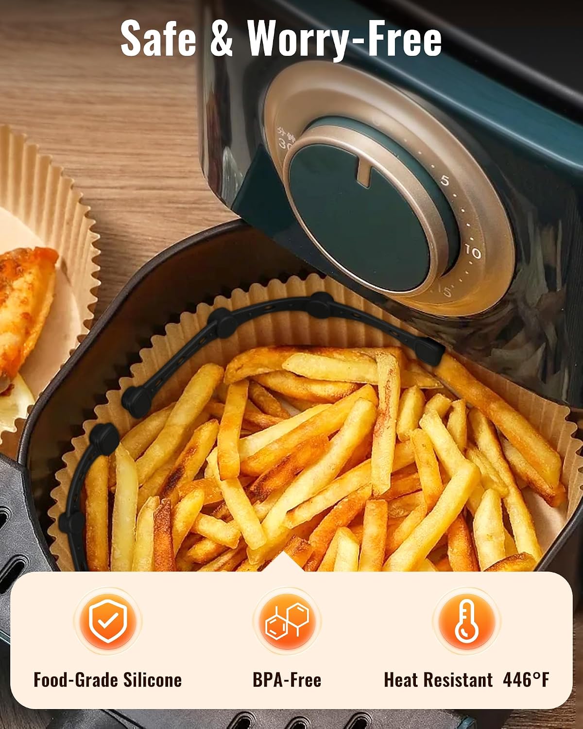 Thumbnail 6 de Imanes de silicona para papel de horno Airfryer 4 unidades
