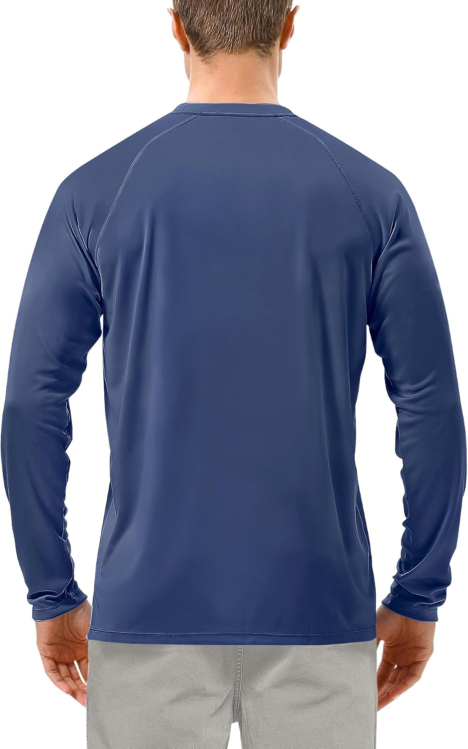 Detalle 2 de Roadbox Men’s UV Protection SPF 50+ Long-Sleeve Rash Guard Shirt (UPF 50+)