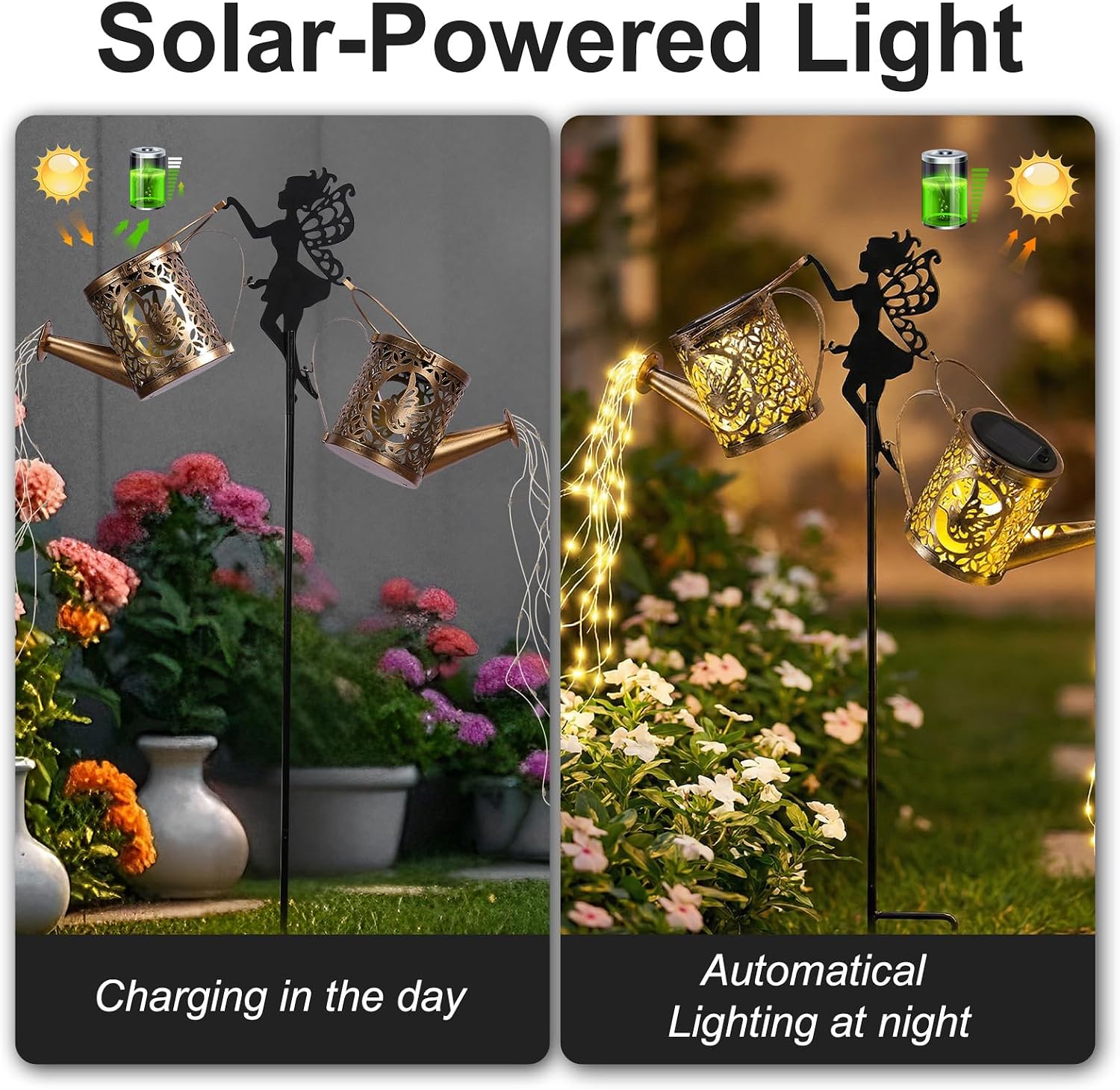 Detalle 2 de ZKLiLi solar watering can lights IP65