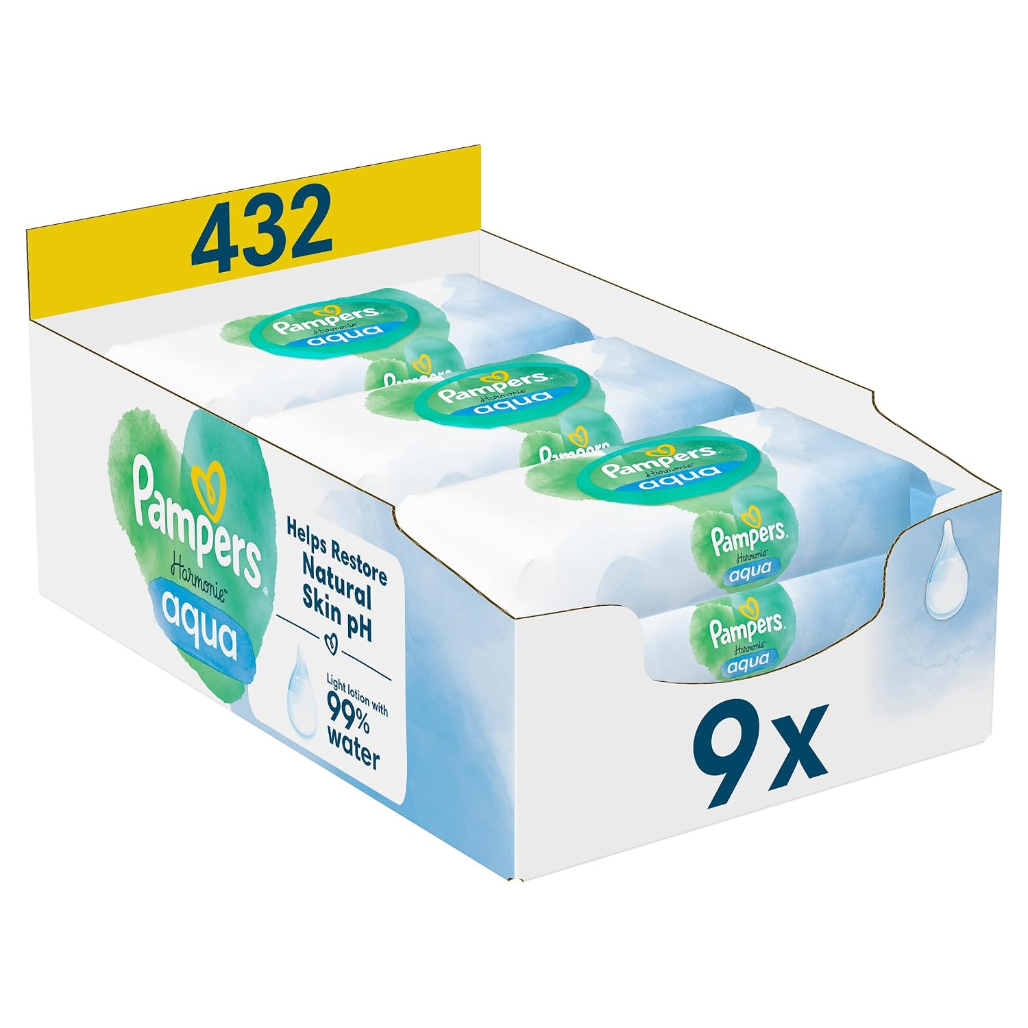Thumbnail 6 de Pampers Harmonie Aqua Feuchttücher 1152 Stück 🧻