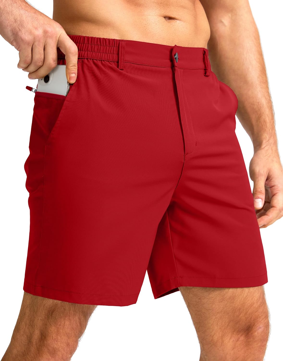 Detalle de G Gradual Men's Lightweight Golf Shorts with Stretch, 3 Pockets and Expandable Waistband