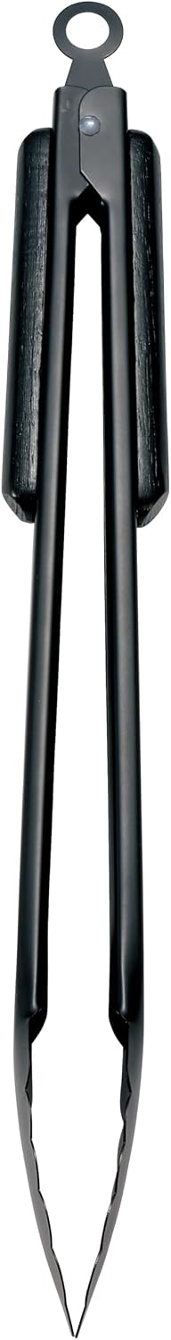 Detalle de キャプテンスタッグ UG-3331 BBQトング 35cm 木製グリップ・ストッパー付き