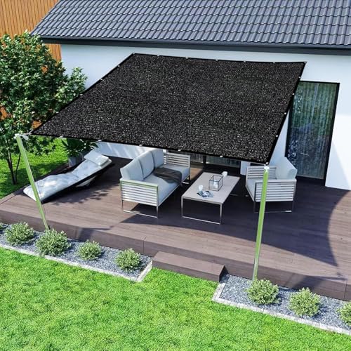 Detalle 2 de Malla de Sombra con Ojales LYQCZ 80-95% UV | Red de Sombra HDPE transpirable para jardín, invernadero, pérgola y balcón