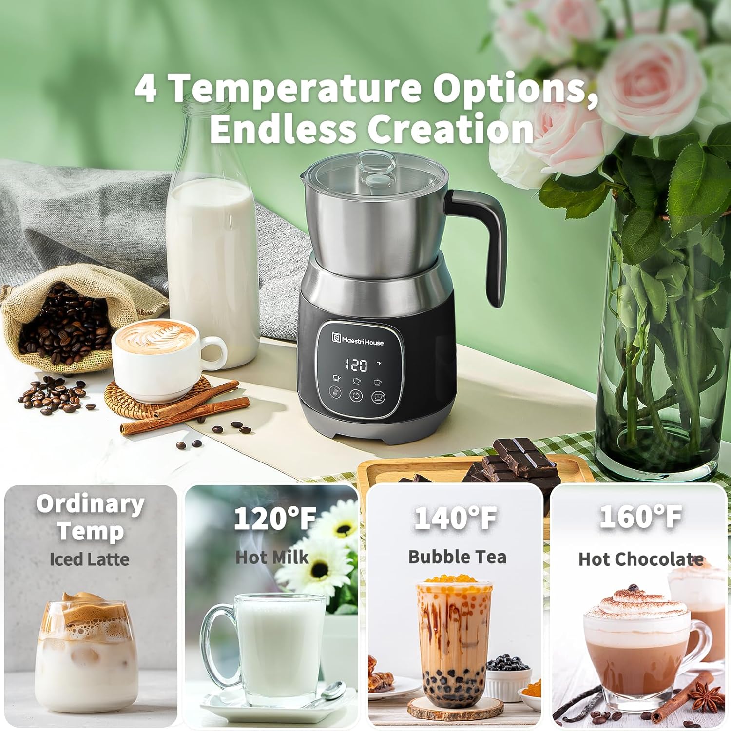 Thumbnail 2 de Maestri House DualFro 600 milk frother 21 OZ 🥛