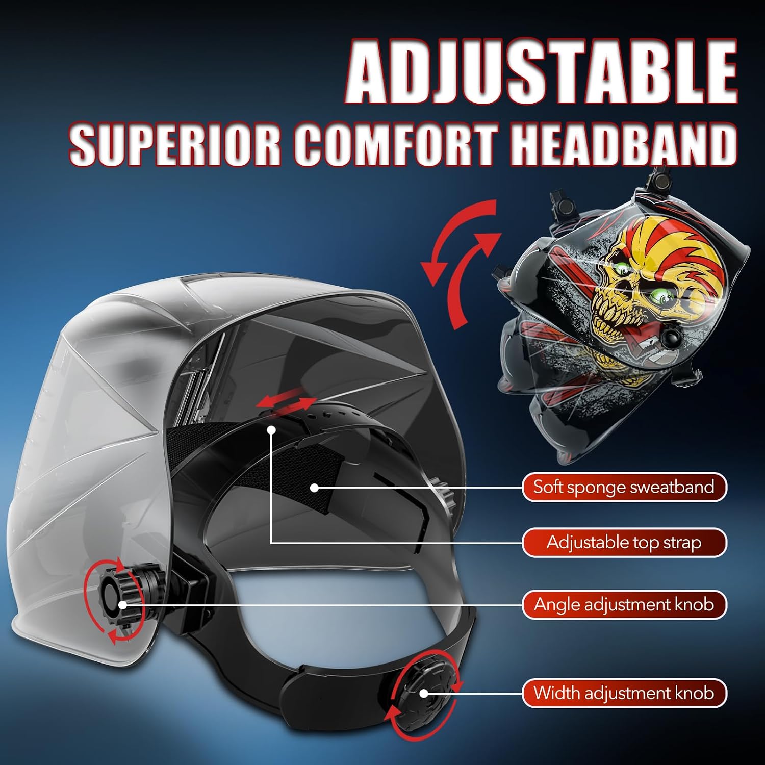 Thumbnail 6 de TRQWH Auto Darkening Welding Helmet with True Colour and Large Viewing Screen