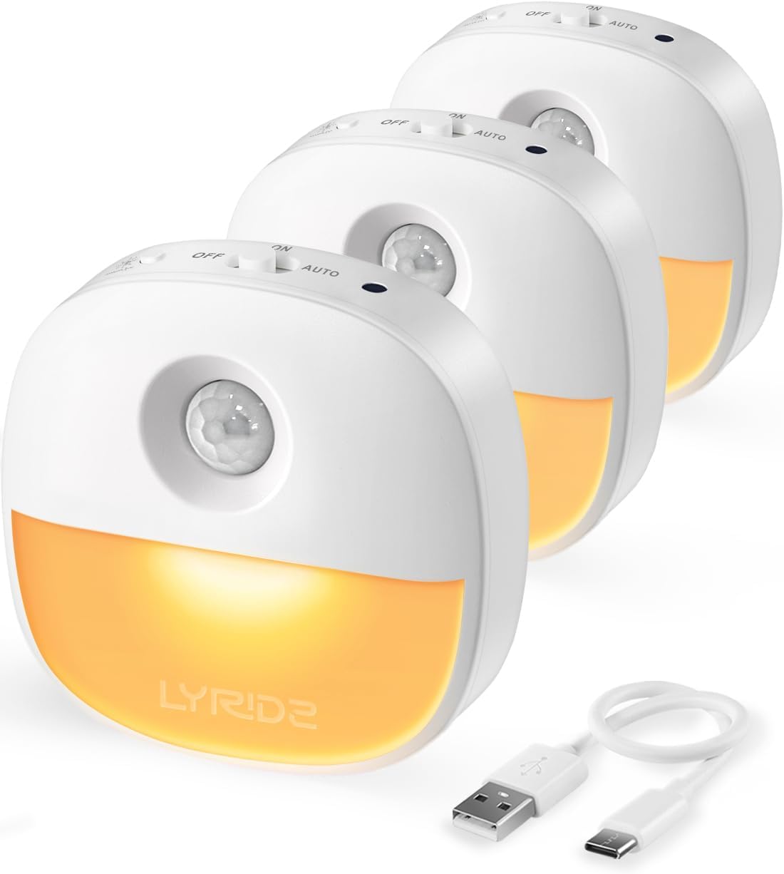 Detalle de Lyridz Nachtlicht Bewegungsmelder 500 mAh