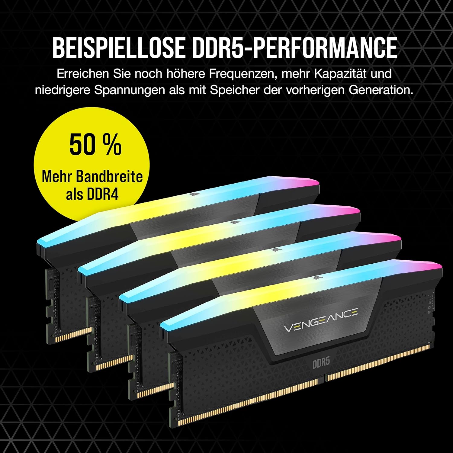 Thumbnail 2 de Corsair Vengeance RGB DDR5 16 GB RAM