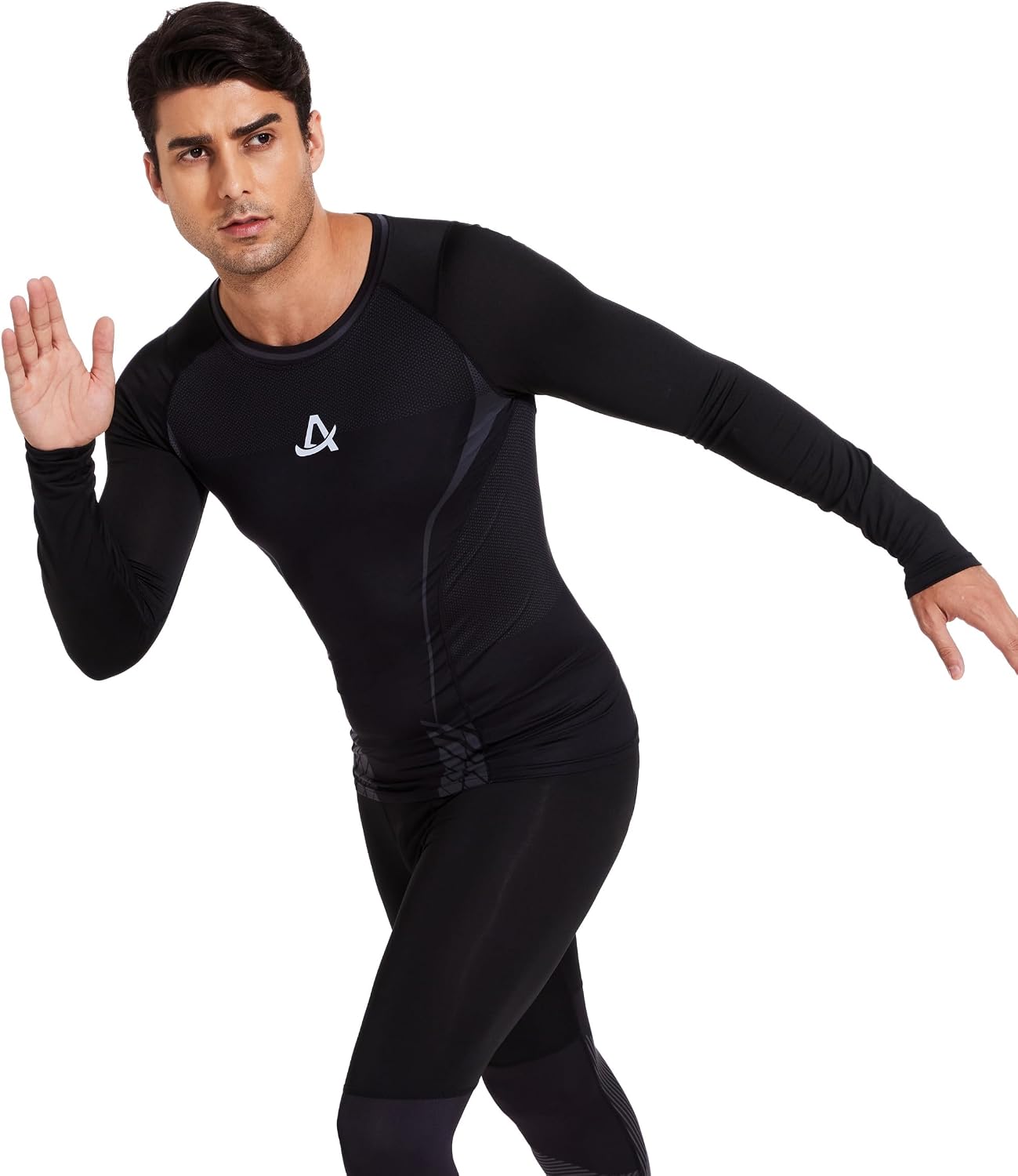 Detalle 2 de AMZSPORT Maglia Compressione Uomo Manica Lunga