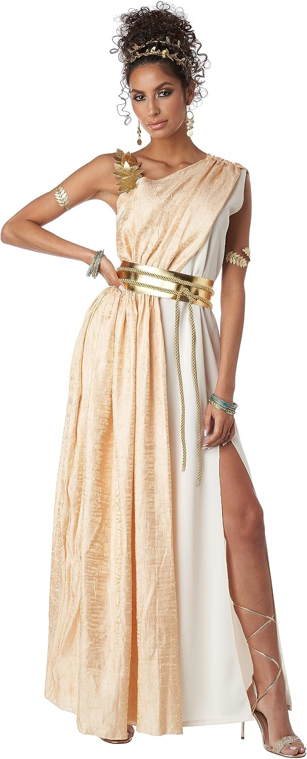 Detalle de California Costumes Golden Goddess Women's Toga Costume with Gold Accents