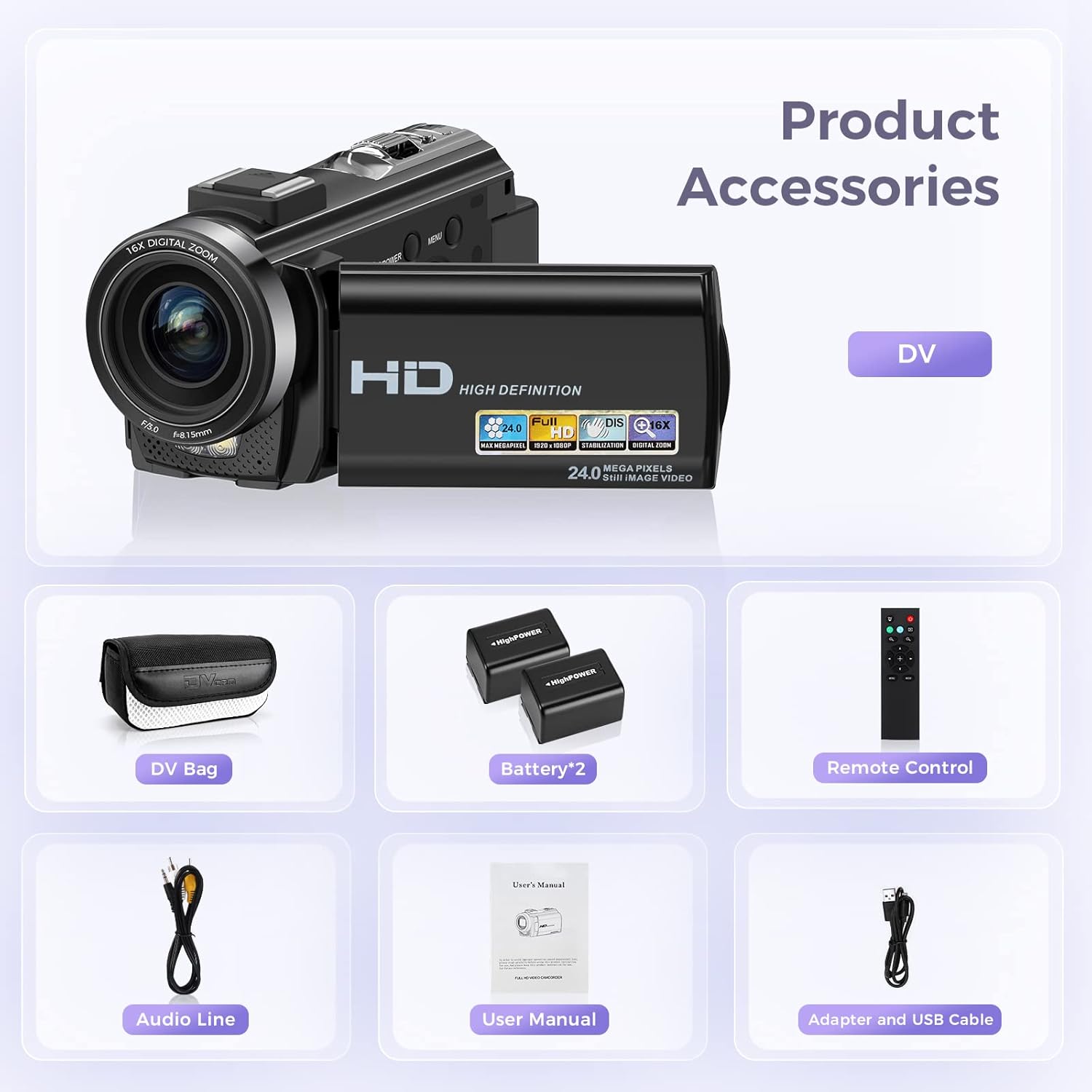 Thumbnail 2 de Sunscien Video Camera Camcorder 1080P vlogging camera