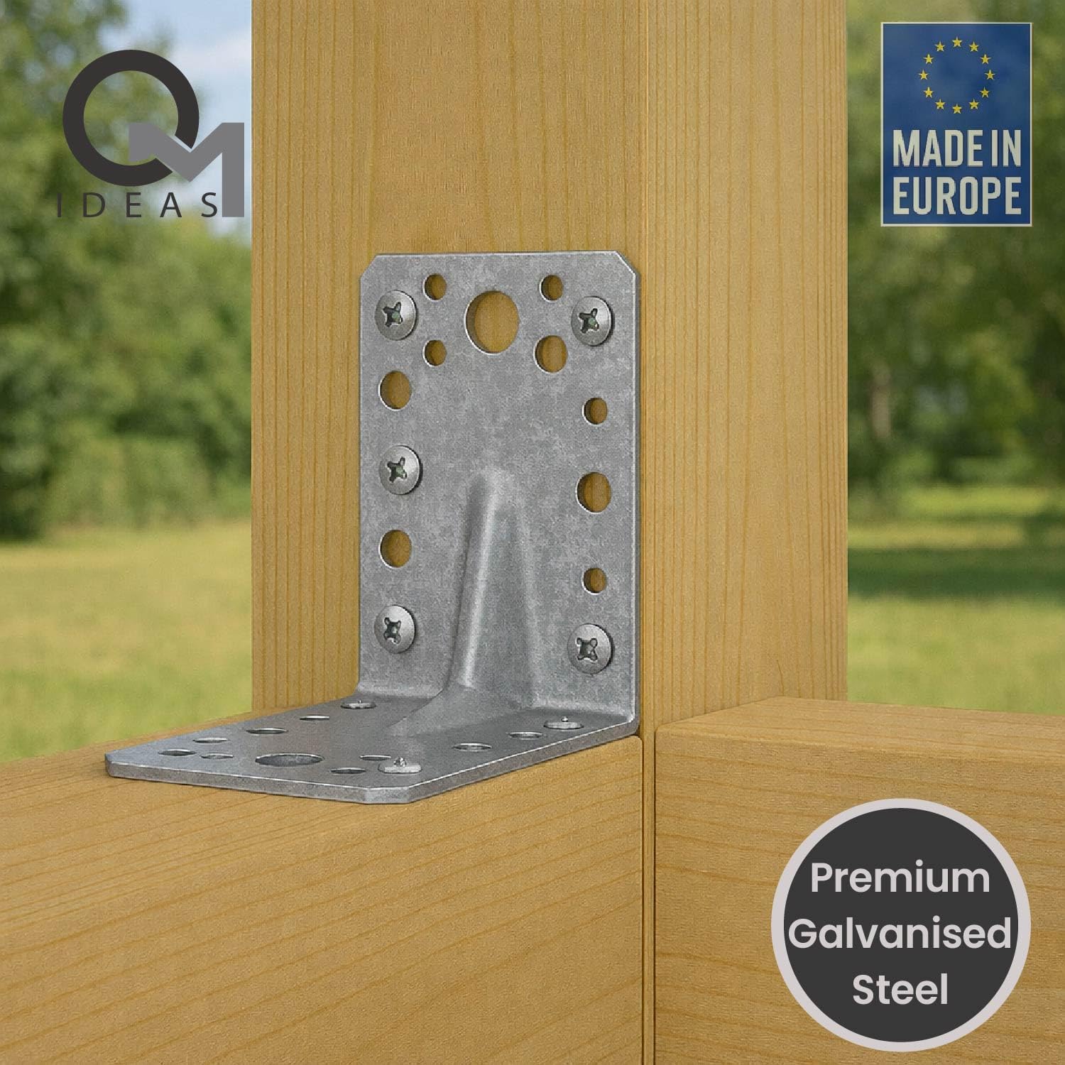 Thumbnail 3 de OMIDEAS 10 x Angle Brackets 90 x 90 x 65 mm