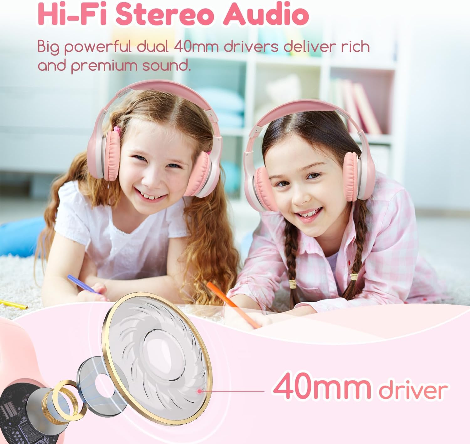 Thumbnail 6 de EarFun Bluetooth Kopfhörer Kinder 40 Std Akku