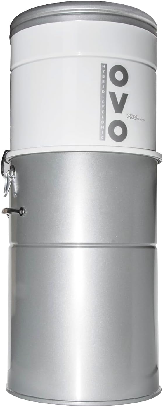 Detalle de OVO OVO-750ST-35H Central Vacuum System, 750 Airwatts, 35 L Hybrid Filtration