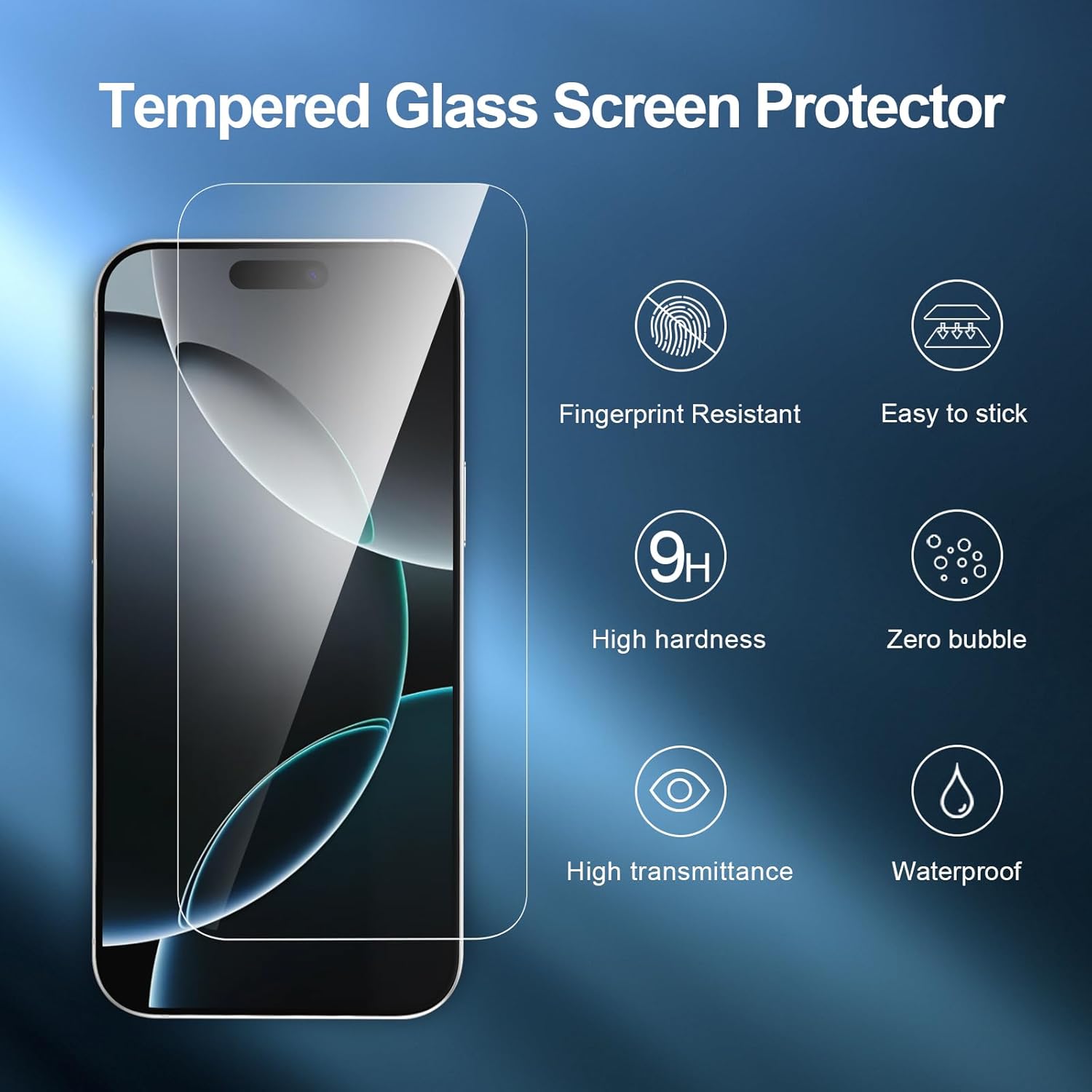 Thumbnail 3 de NEW'C iPhone 17 Pro Max tempered glass screen protector 3-pack