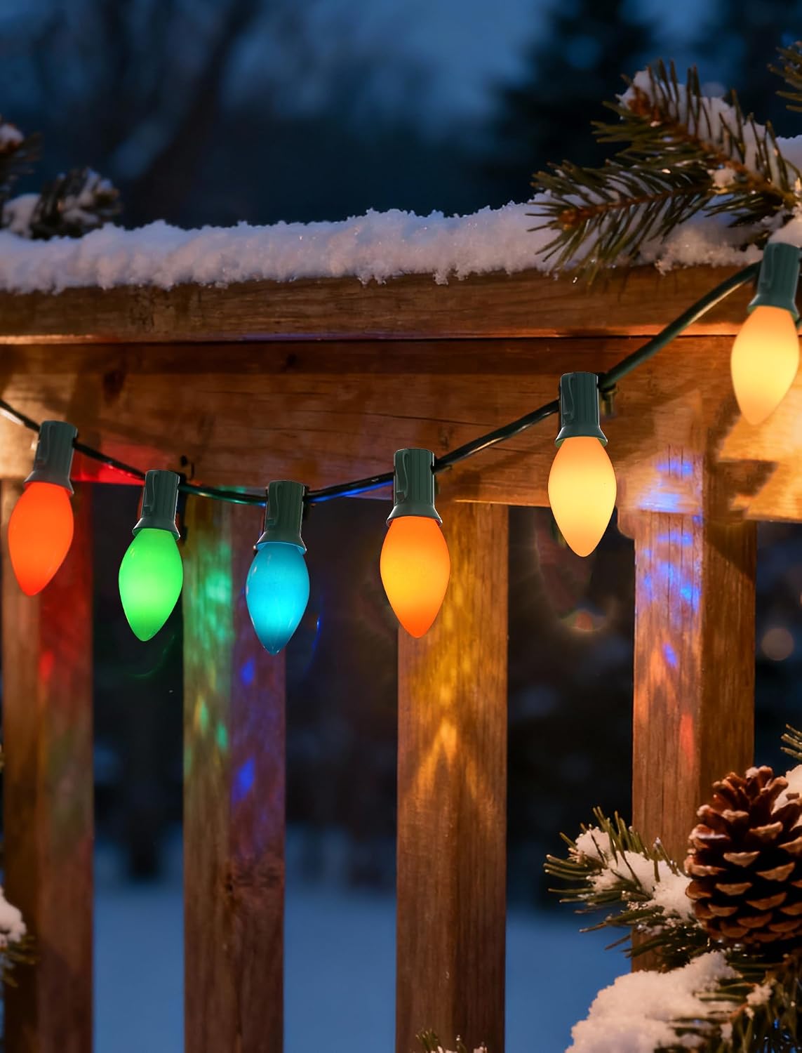 Thumbnail 6 de Bokoiuu C7 LED Christmas String Lights 25FT ๐