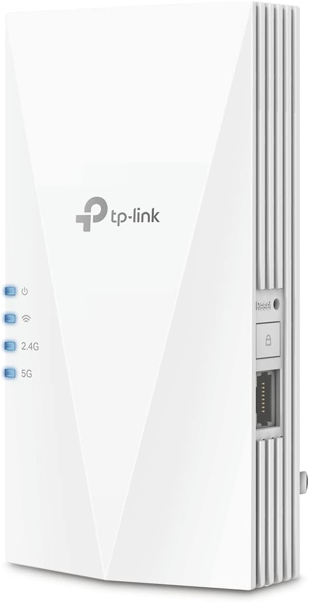 Detalle de TP-Link AX3000 WiFi 6 Range Extender RE700X: Dual-Band, OneMesh, Gigabit Port