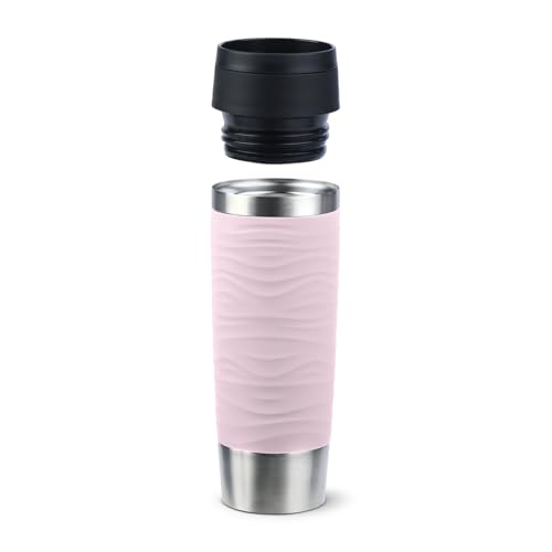 Thumbnail 6 de Emsa N20227 Travel Mug Wave Isolierbecher, 0,5 Liter, Edelstahl, Pastellrosa