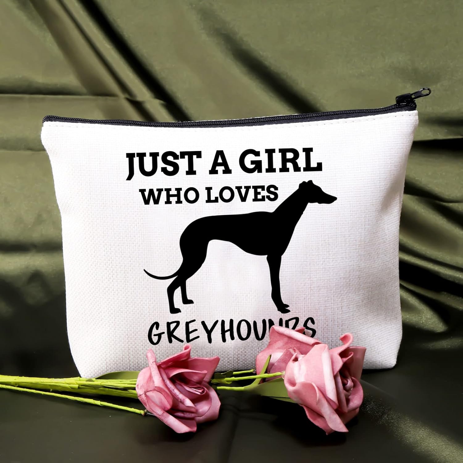 Thumbnail 6 de PLITI Greyhound Lover Makeup Bag – Just a Girl Who Loves Greyhounds