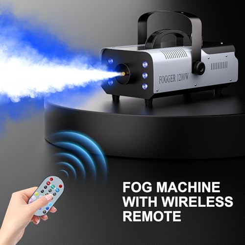 Detalle 2 de 1200W Máquina de Humo con Luces RGB de UKing (1L) para Halloween, Bodas y Fiestas