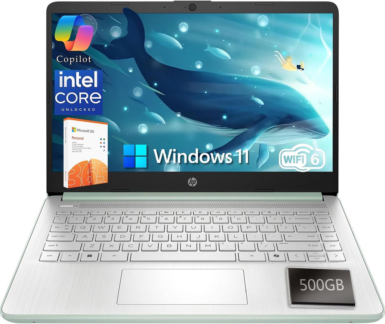 Detalle de HP Laptop 128GB Storage