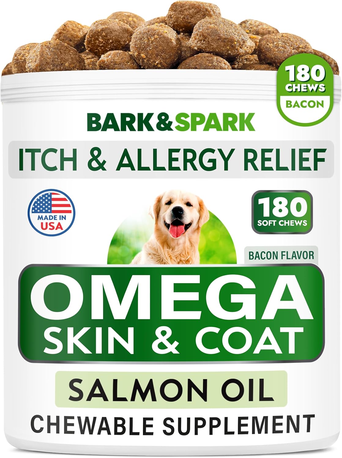 Thumbnail 6 de Bark&Spark Omega-3 Dog Supplement, 180 Count