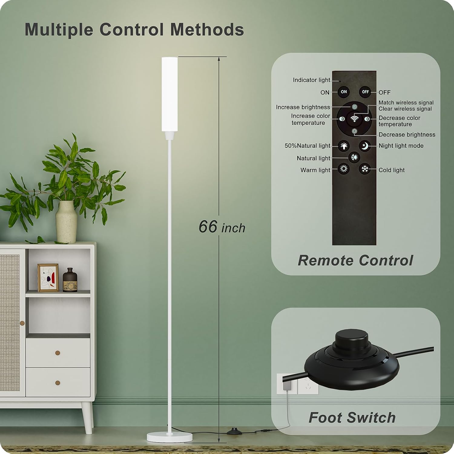 Detalle 2 de pekipe Dimmable Floor Lamp 3000-6000K
